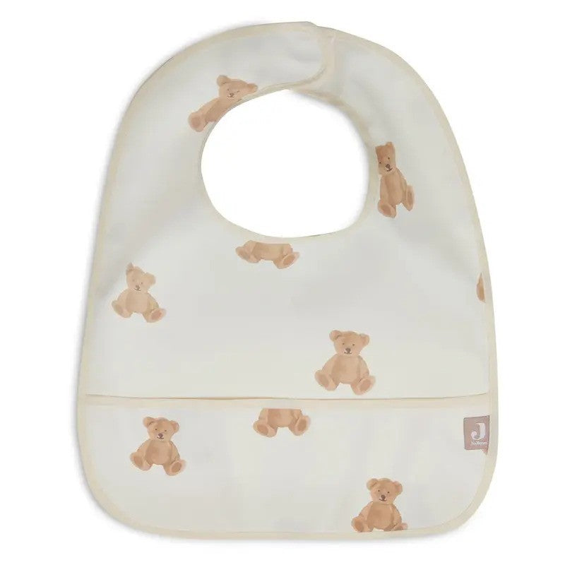 Jollein Bib Waterproof (2Pack) Teddy Bear