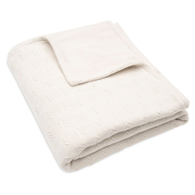 Jollein Blanket Cot Grain Knit Oatmeal Velvet (100X150CM)