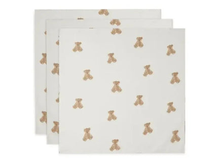 Jollein Cloth Muslin (3Pack 70x70cm) Teddy Bear