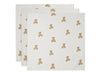 Jollein Cloth Muslin (3Pack 70x70cm) Teddy Bear