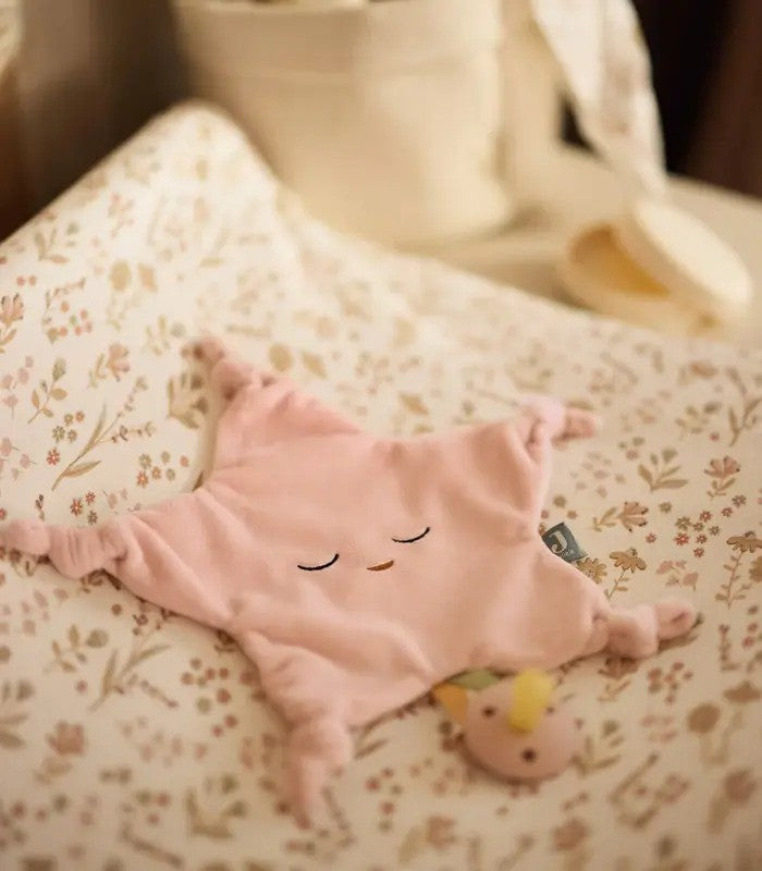 Jollein Pacifier Cloth Little Star (0m-Plus) Wild Rose