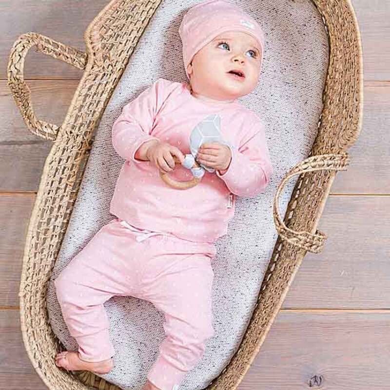 Jollein Pants Hearts Soft Pink