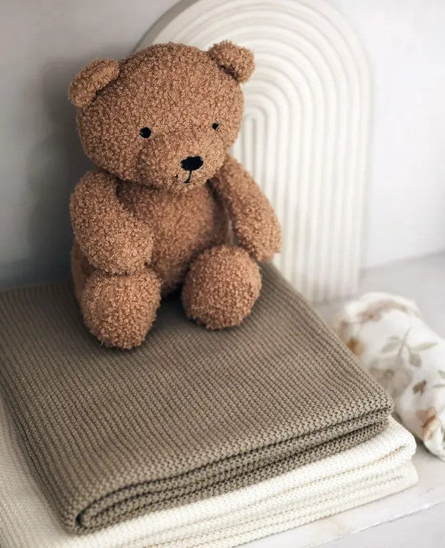 Jollein Stuffed Animal Teddy Bear (0m-Plus 18x16x25cm) Biscuit