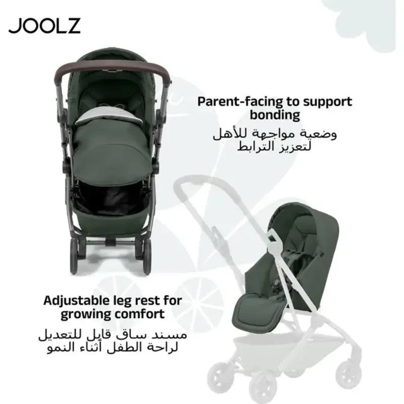 Joolz Aer2 Nest To Seat Forest Green (NB UP -15KG)