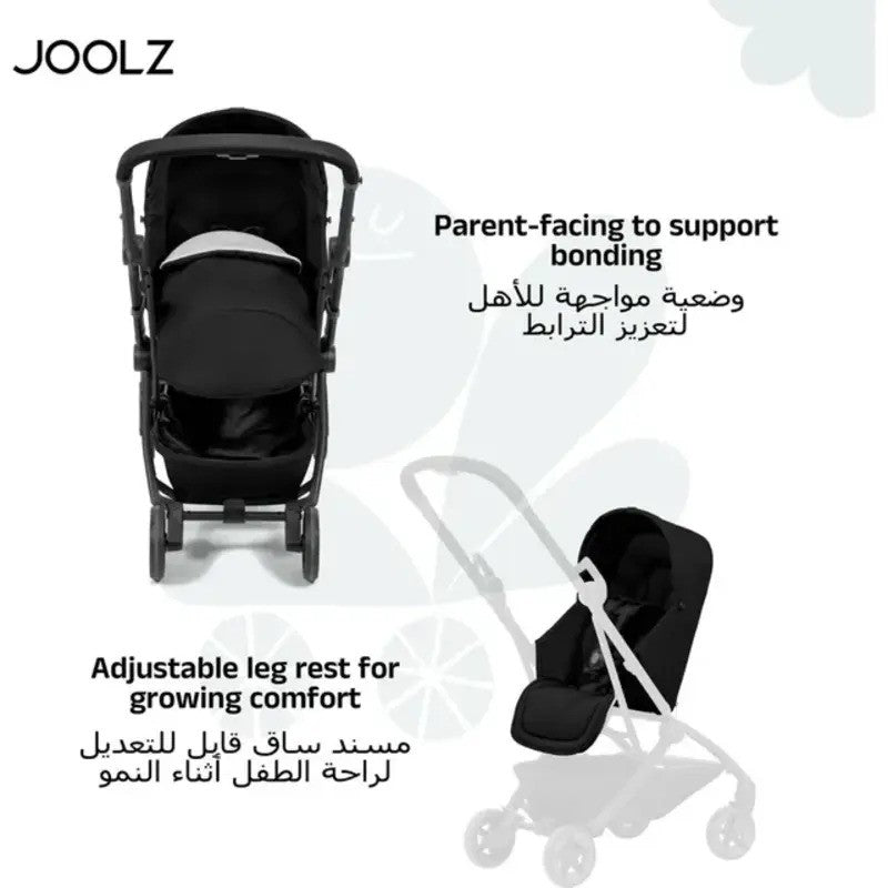 Joolz Aer2 Nest To Seat Space Black (NB UP -15KG)