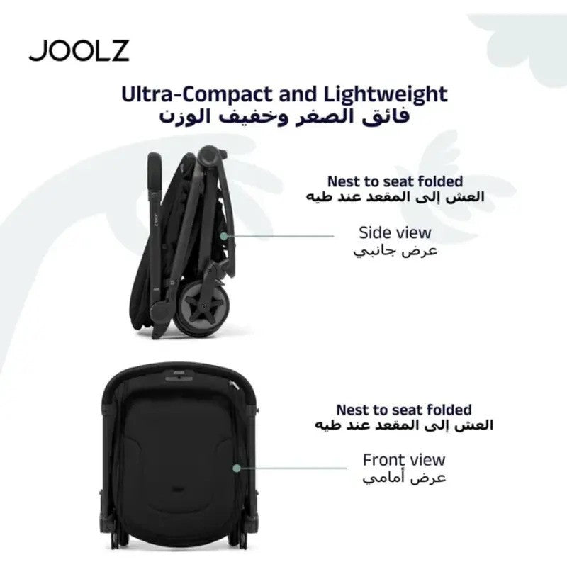 Joolz Aer2 Nest To Seat Space Black (NB UP -15KG)