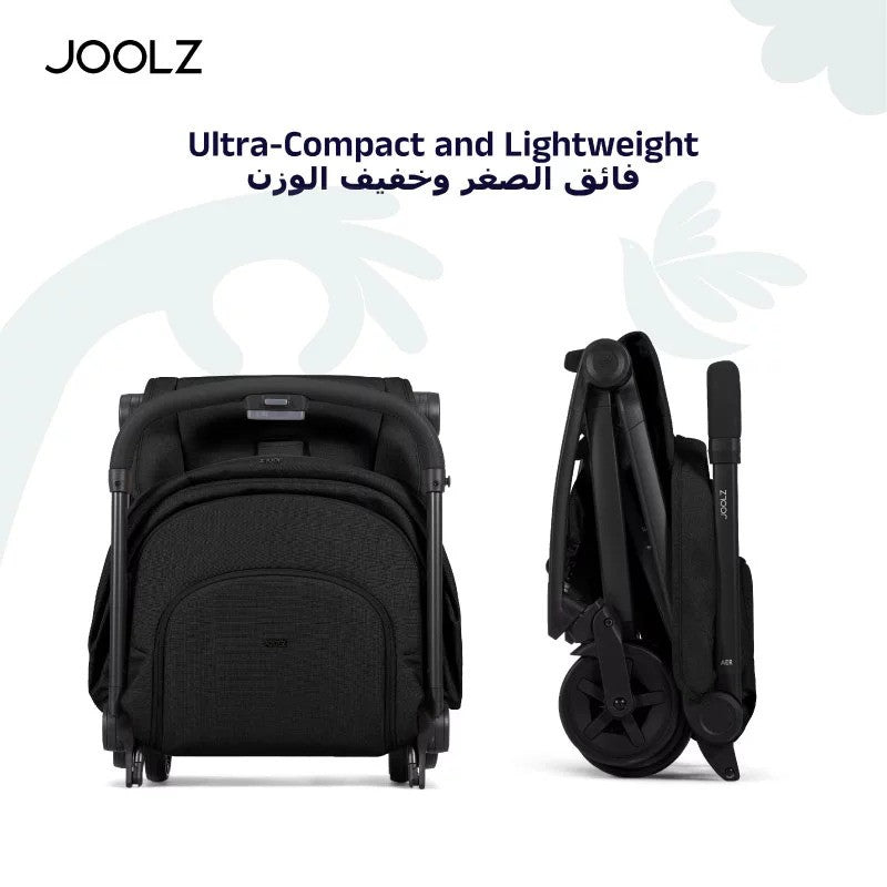 Joolz Aer2 buggy with Bumper Bar + Cup Holder Space Black