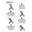 Joolz Hub2 Compact Stroller Sandy Taupe (NB-Toddler)