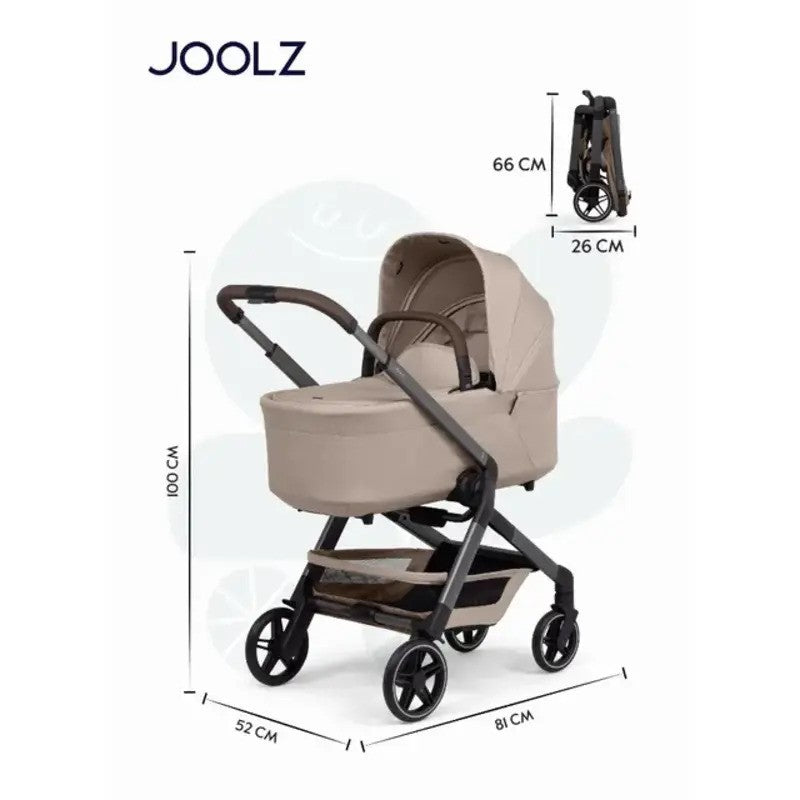 Joolz Hub2 Compact Stroller Sandy Taupe (NB-Toddler)