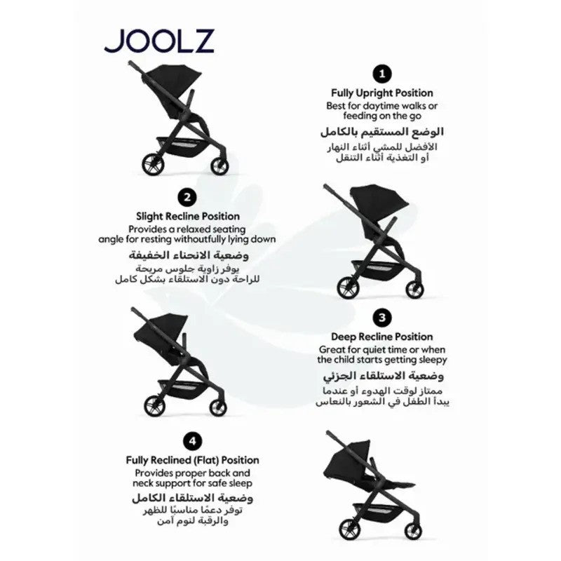 Joolz Hub2 Compact Stroller Space Black (NB-Toddler)