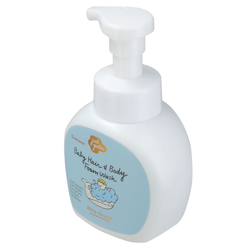 Just Gentle Baby Hair & Body Foam Wash Ultra Gentle 230ML