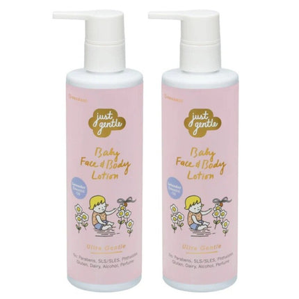 Just Gentle Baby Face & Body Lotion Lavender Twin Pack