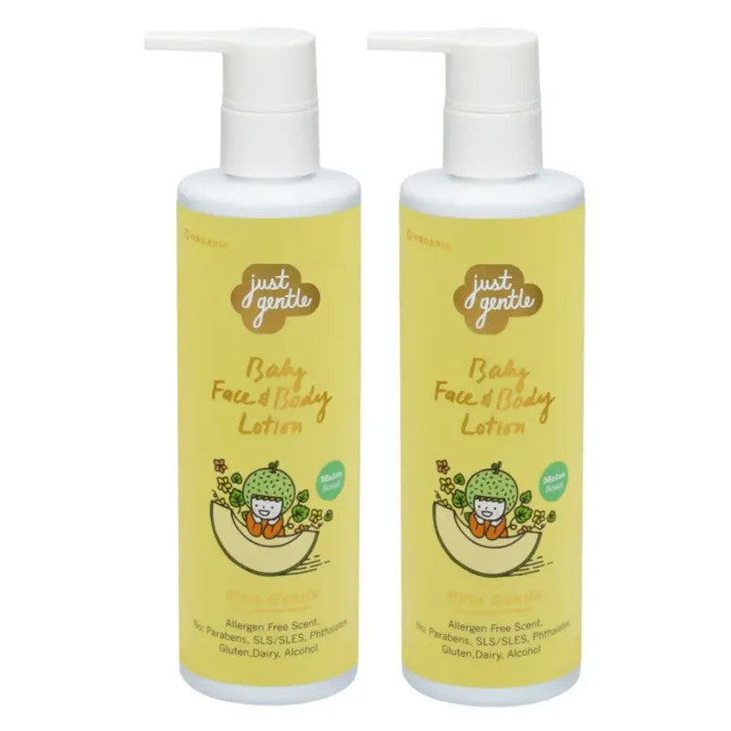 Just Gentle Baby Face & Body Lotion Melon Twin Pack