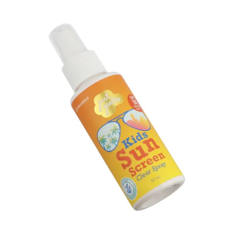 Just Gentle Organic Kids Sunscreen Clear Spray SPF 50UVAUVB PA Plus Reefsafe 60ML