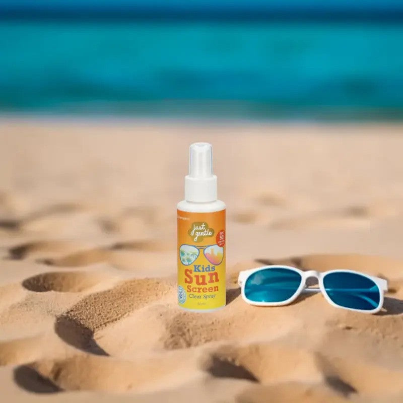 Just Gentle Organic Kids Sunscreen Clear Spray SPF 50UVAUVB PA Plus Reefsafe 60ML