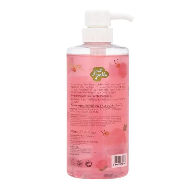 Just Gentle Purifying Hand Wash Rose Water 500ML