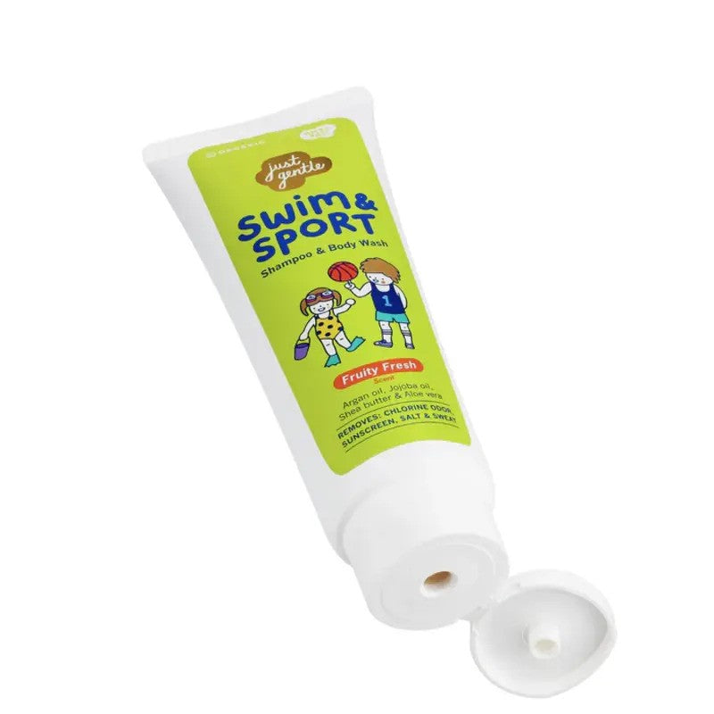Just Gentle Swim and Sport Shampoo and Body Wash Fruity Fresh 180ML