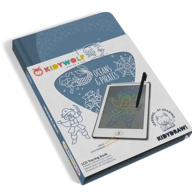 Kidywolf Kidydraw-Mini LCD Tracing book - Oceans & Pirates