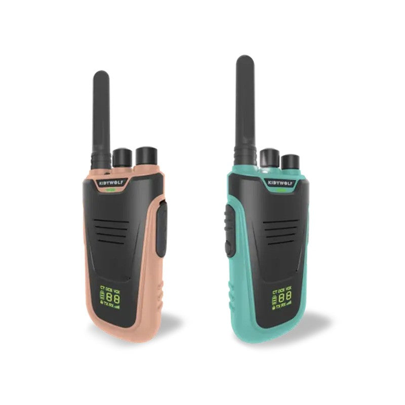 Kidywolf Kidytalk Walkie Talkie - Nude/Cyan