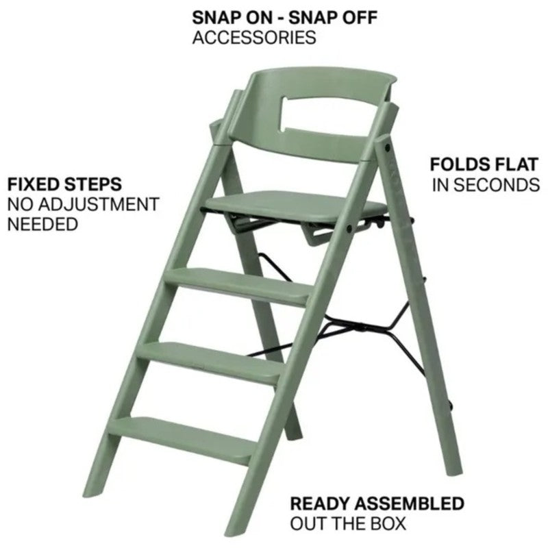 Kaos KLAPP Highchair Recycled Mineral Green
