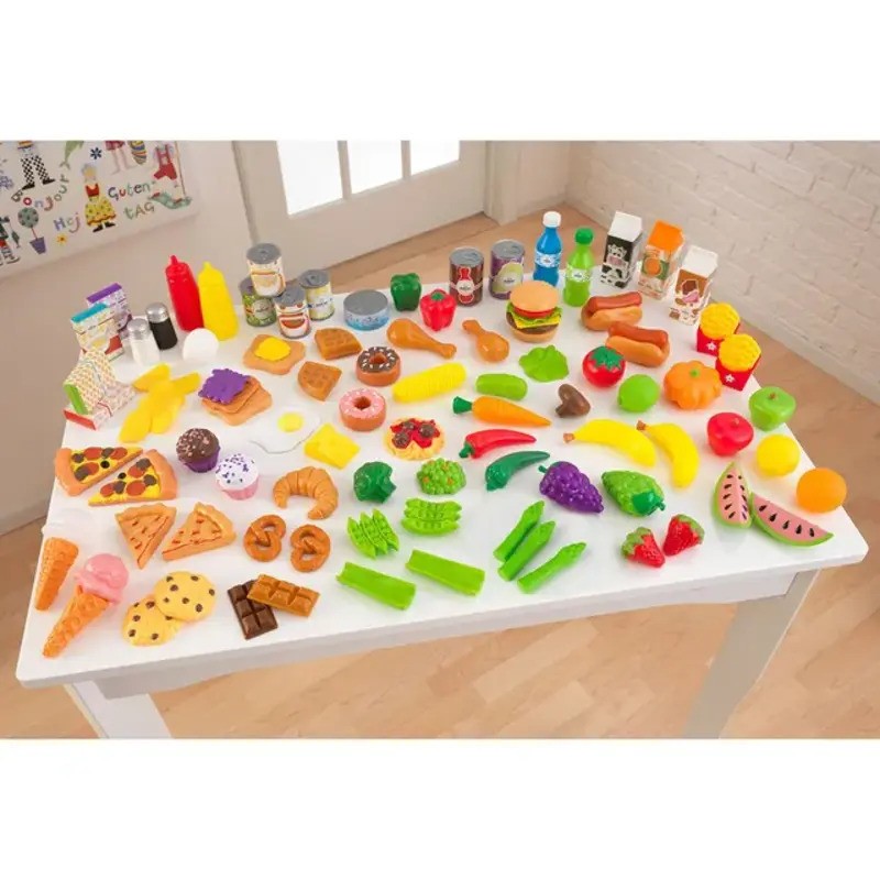 Kidkraft Deluxe Tasty Treats Pretend Food Sets (115 PCS)