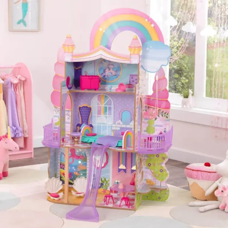 Kidkraft Rainbow Dreamers Unicorn Mermaid Dollhouse