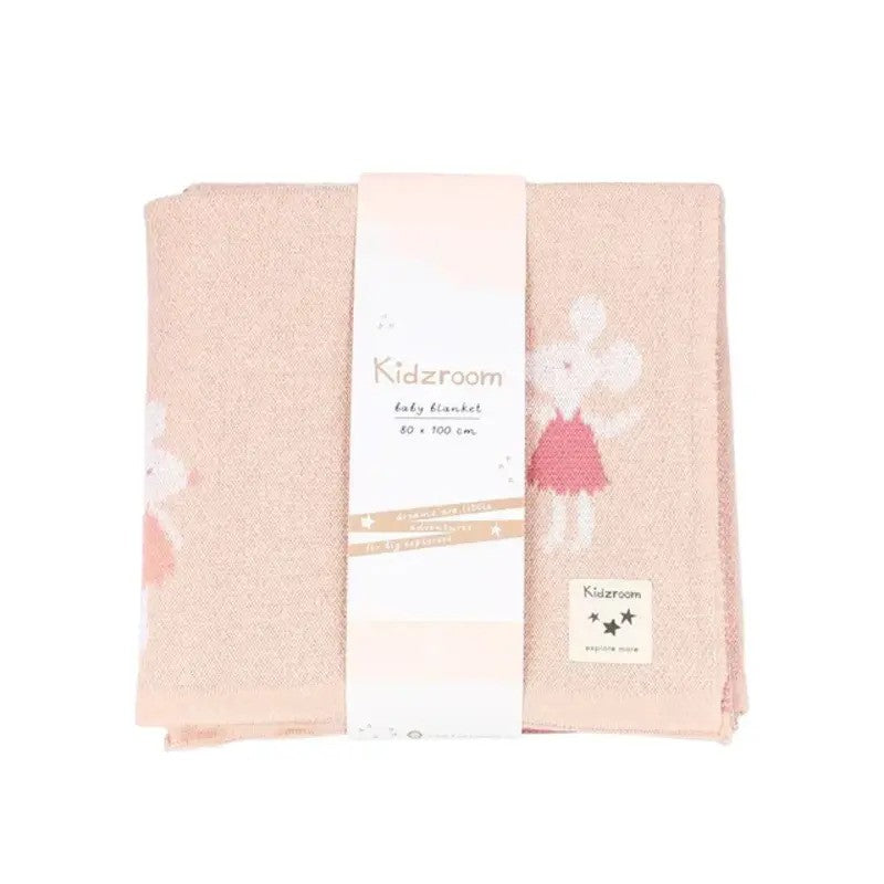 Kidzroom Blanket (100X80X1CM) Lola The Mouse - Pink