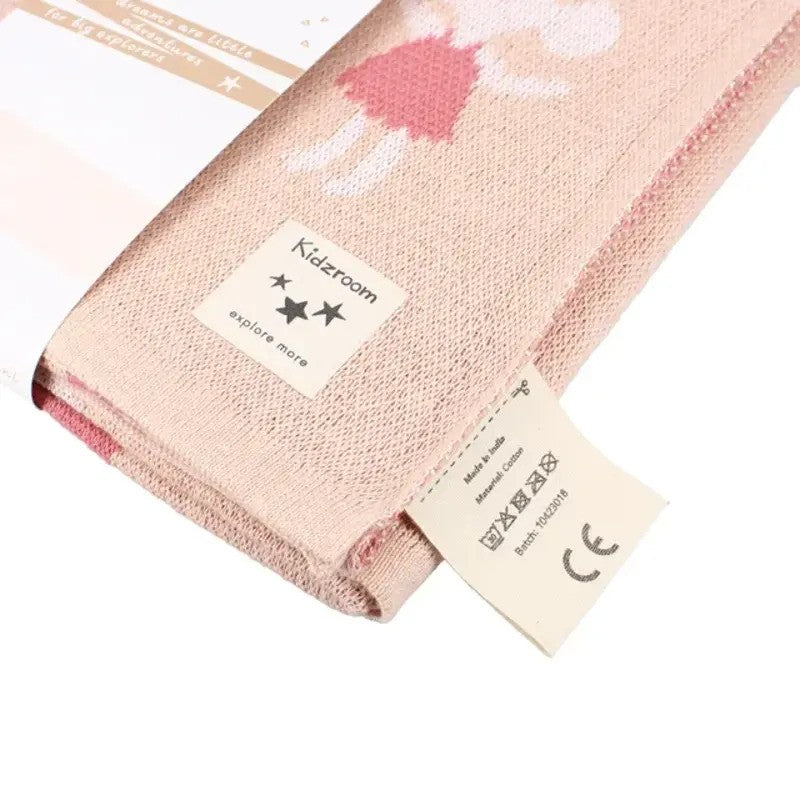 Kidzroom Blanket (100X80X1CM) Lola The Mouse - Pink