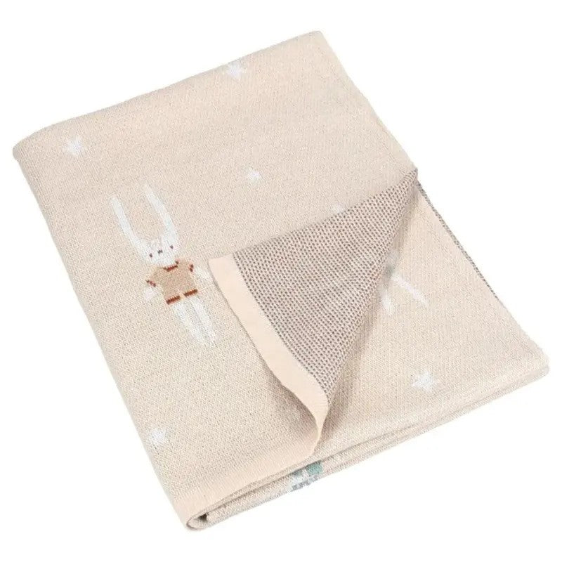Kidzroom Blanket (100X80X1CM) Lola The Rabbit - Sand