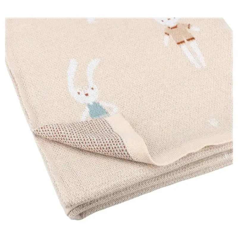 Kidzroom Blanket (100X80X1CM) Lola The Rabbit - Sand