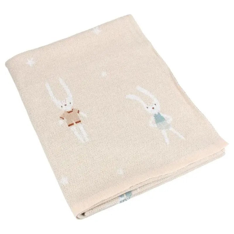Kidzroom Blanket (100X80X1CM) Lola The Rabbit - Sand