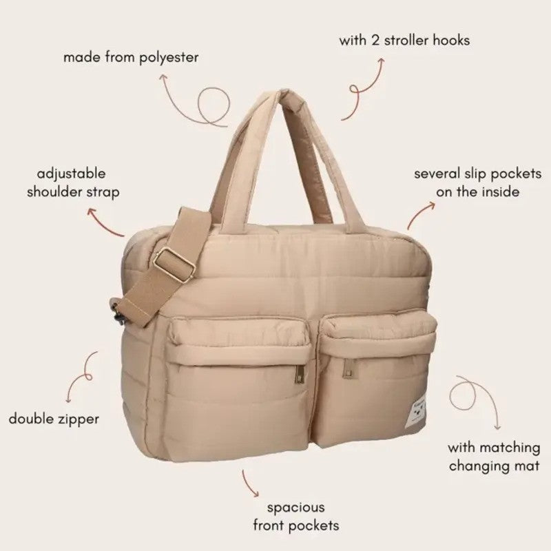 Kidzroom Care Vienna Diaper Bag Beige