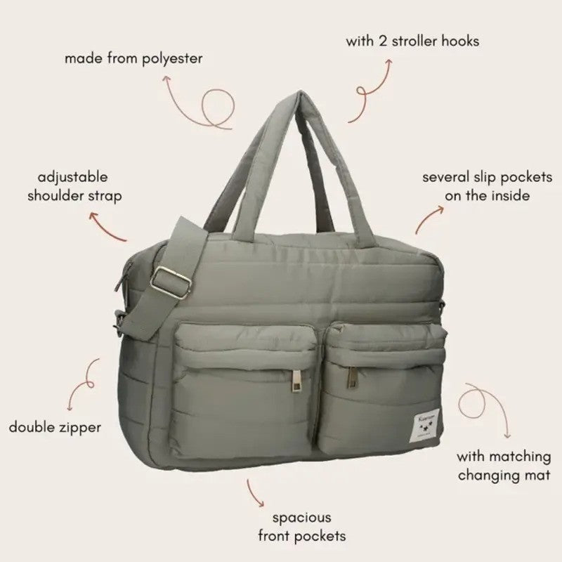 Kidzroom Care Vienna Diaper Bag Green