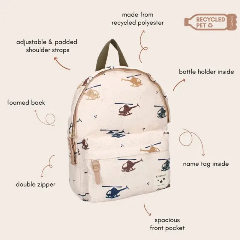 Kidzroom Kids Backpack Helicopters