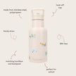 Kidzroom Metal Bottle 350ml Small Talk Beige