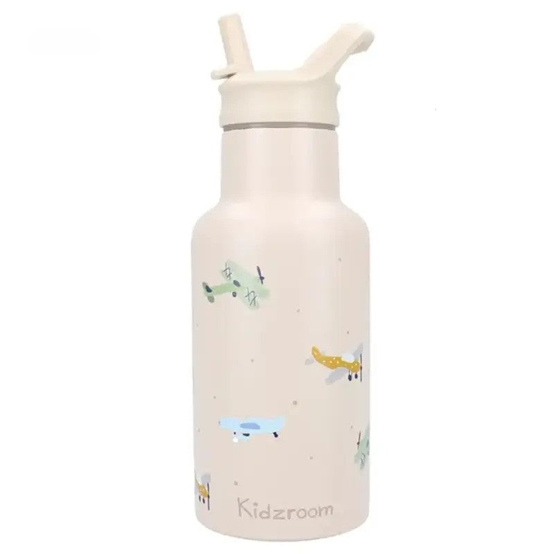 Kidzroom Metal Bottle 350ml Small Talk Beige