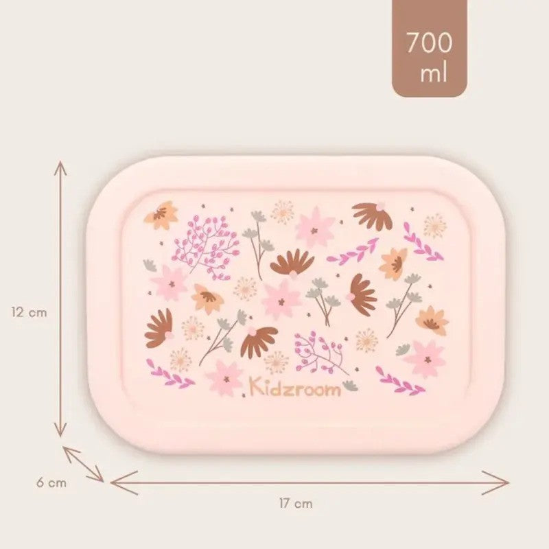 Kidzroom Silicone Lunch Box 700ml Enchanted Memories Pink
