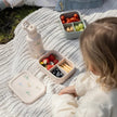 Kidzroom Silicone Lunch Box 700ml Small Talk Beige