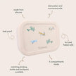 Kidzroom Silicone Lunch Box 700ml Small Talk Beige