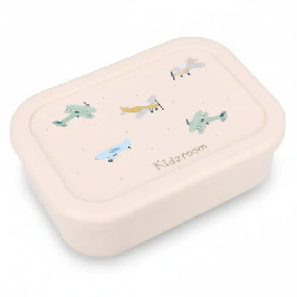 Kidzroom Silicone Lunch Box 700ml Small Talk Beige