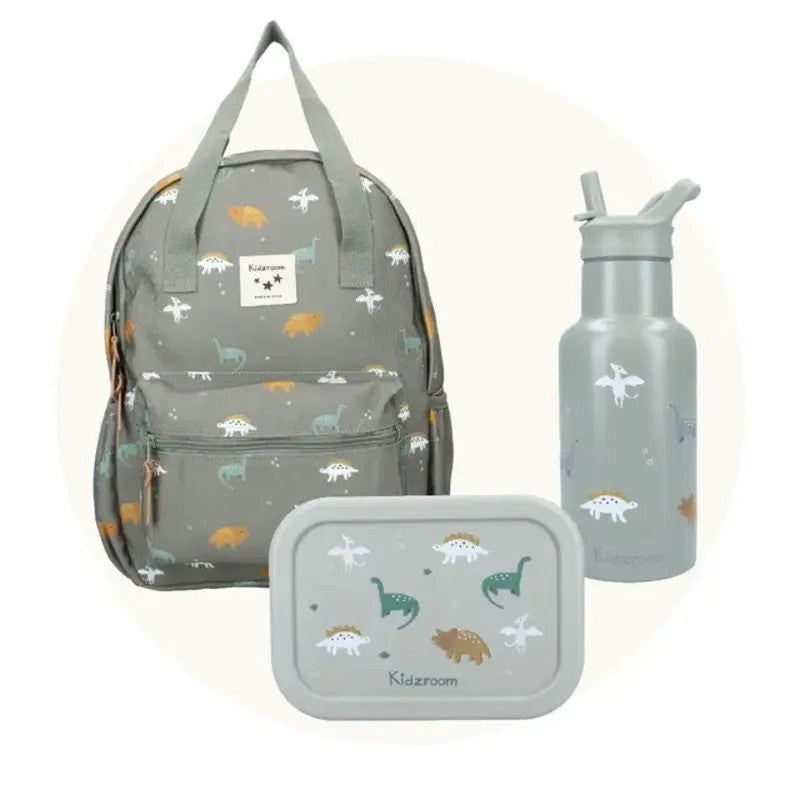 Kidzroom Silicone Lunch Box 700ml Small Talk Green