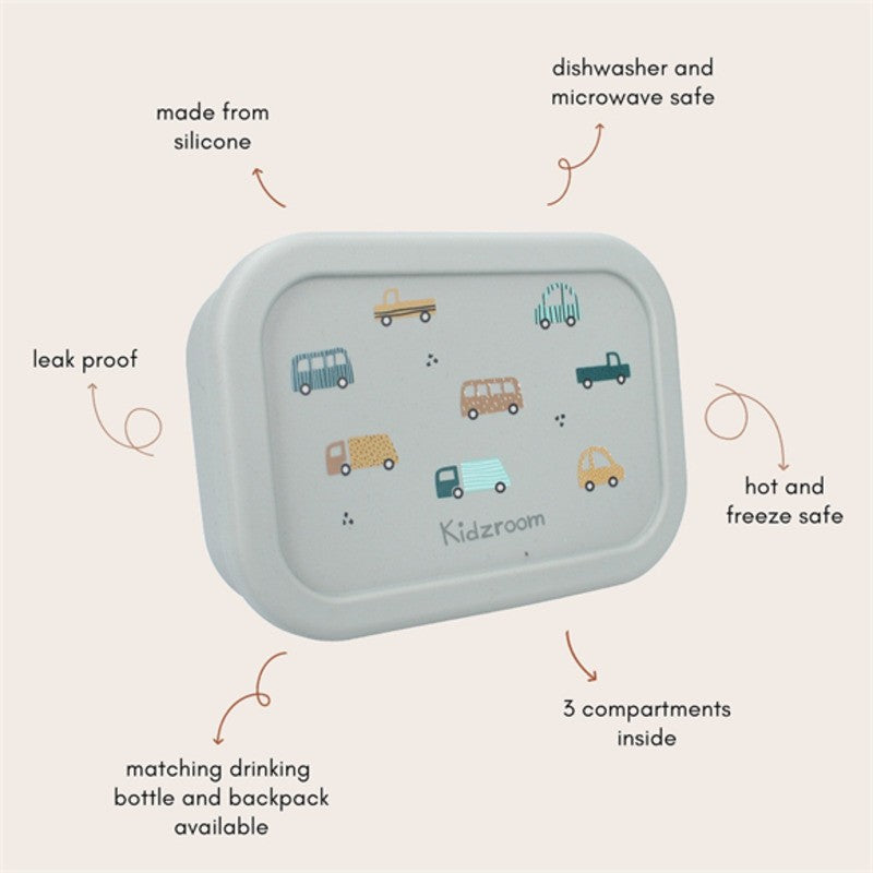 Kidzroom Silicone Lunch Box 700ml Sweet Cuddles