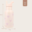 Kidzroom Stainless Steel Drink Bottle 350ml Magical Meadows Pink
