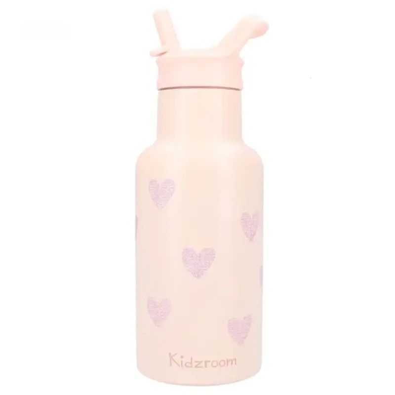 Kidzroom Stainless Steel Drink Bottle 350ml Magical Meadows Pink
