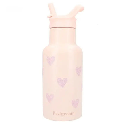 Kidzroom Stainless Steel Drink Bottle 350ml Magical Meadows Pink
