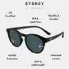 Little Sol+ Sydney Kids Sunglasses Black