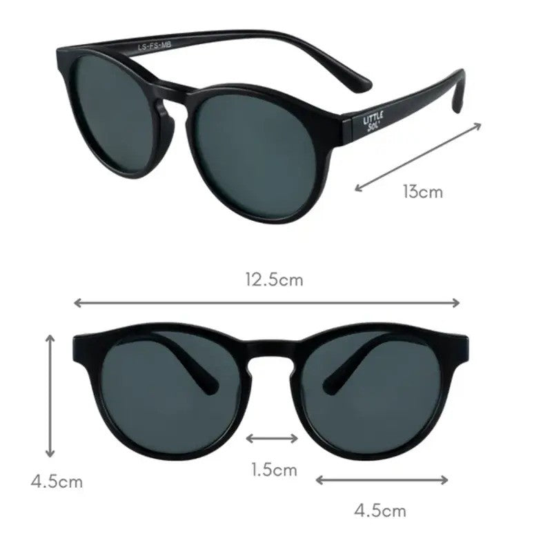 Little Sol+ Sydney Kids Sunglasses Black