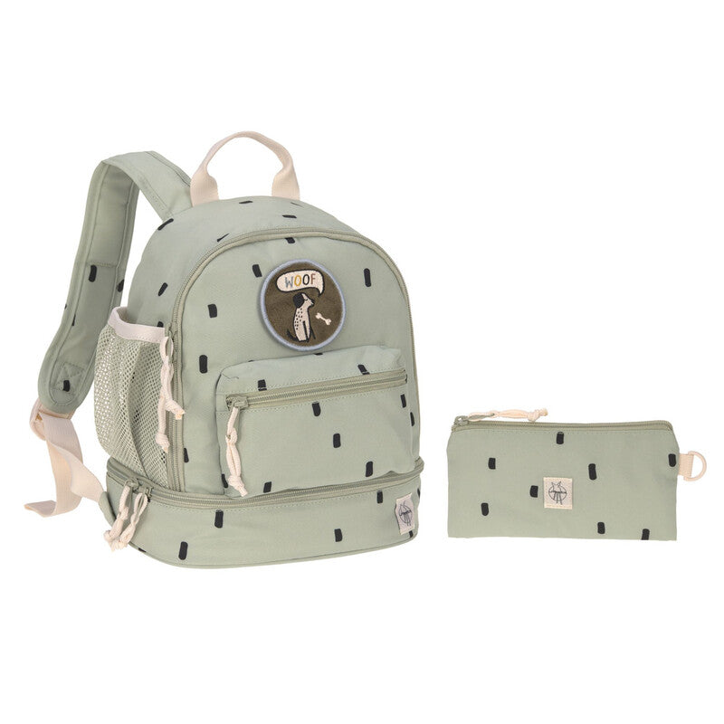 Laessig Mini Backpack Happy Prints Light Olive