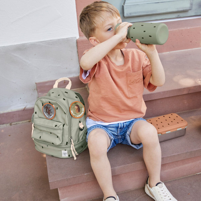 Laessig Mini Backpack Happy Prints Light Olive