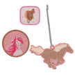 Laessig School Patches Set Horse Pink